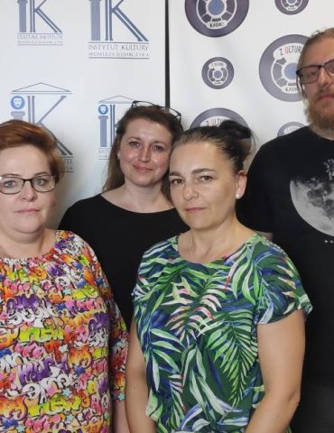 Od lewej: Ireneusz Ślusarczyk, Monika Wnuk, Anna Malarczyk, Małgorzata Rusin-Woźnica, Iwo Nowosielski