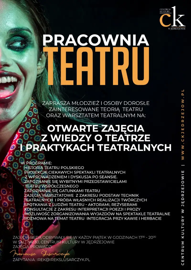 Plakat promujący zajęcia / fot. Centrum Kultury w Jędrzejowie