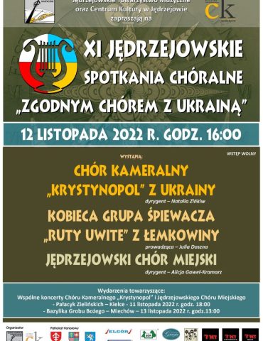 11. Jędrzejowskie Spotkania Chóralne / plakat promocyjny