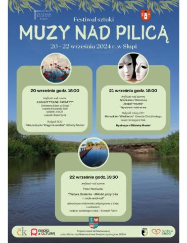 Muzy nad Pilicą. Plakat promujący wydarzenie. Fot. organizatorzy