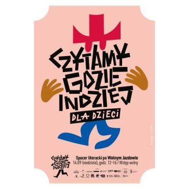 Plakat promujący wydarzenie Czytamy gdzie indziej dla dzieci.