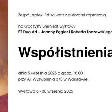 Zaproszenie na wystawę. Materiały promocyjne
