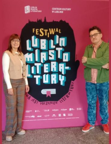 Olga Wójcik, dr Bartosz Wójcik. Festiwal Lublin Miasto Literatury. Fot. Archiwum prywatne