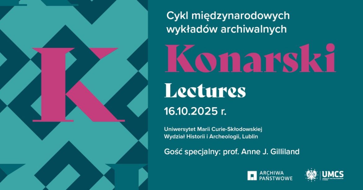 Konarski Lectures - plakat promujący spotkanie