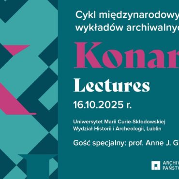 Konarski Lectures - plakat promujący spotkanie