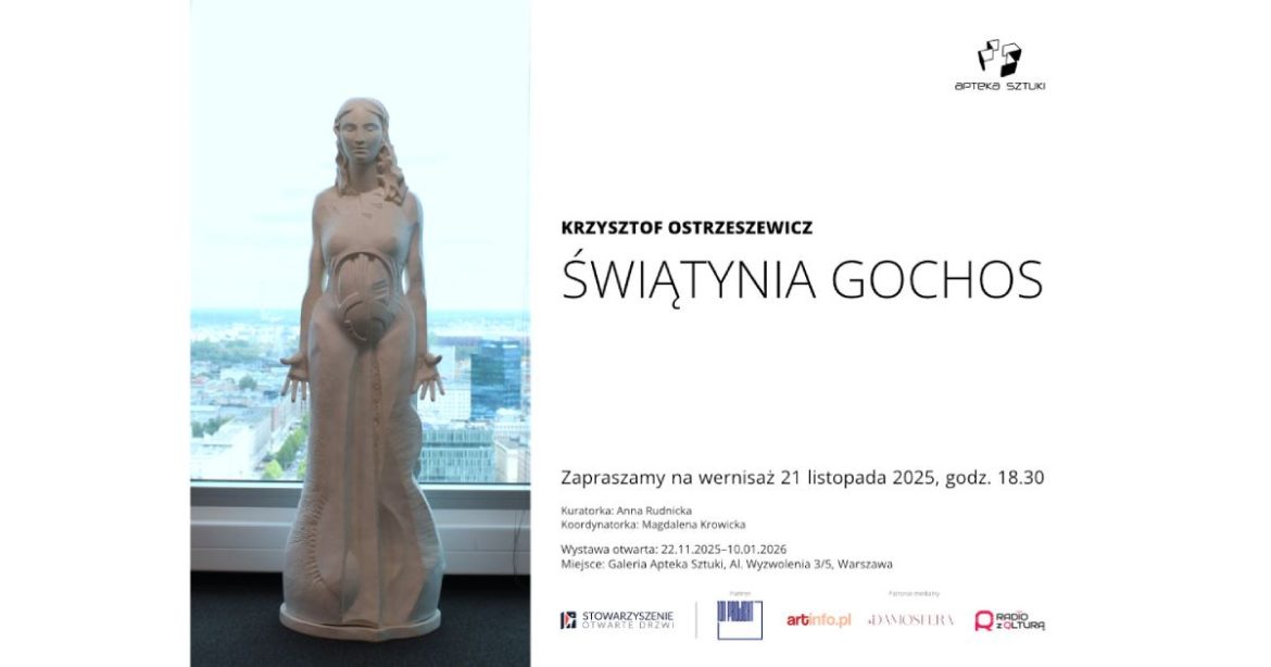 Świątynia GOCHOS - zaproszenie na wystawę. Materiały promocyjne